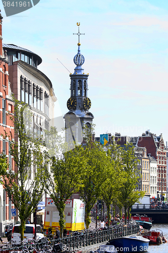 Image of AMSTERDAM, THE NETHERLANDS - AUGUST 19, 2015: View on Bloemenmar