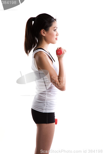 Image of Sporty asian woman