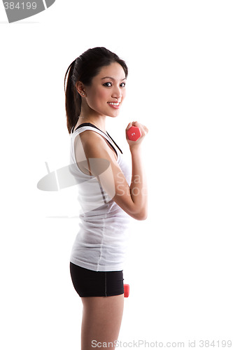 Image of Sporty asian woman