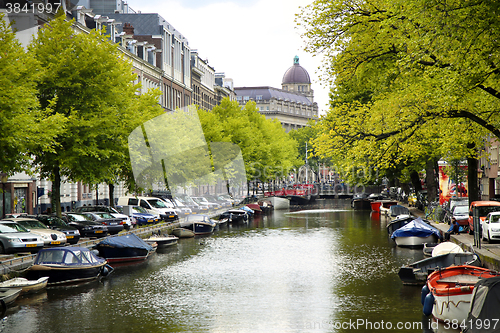 Image of AMSTERDAM; THE NETHERLANDS - AUGUST 18; 2015: View on Leidseplei