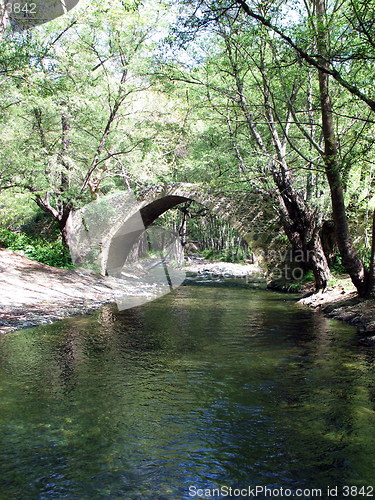 Image of Green waters flow. Cyprus