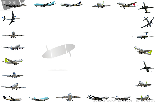Image of Plane frame isloated on white background