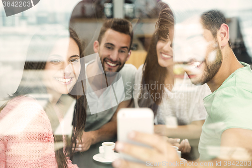 Image of Friends making a selfie