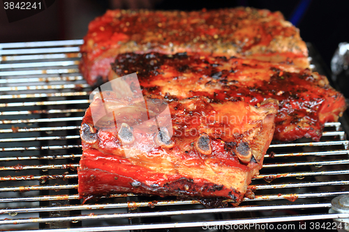 Image of grilled pig ribs 