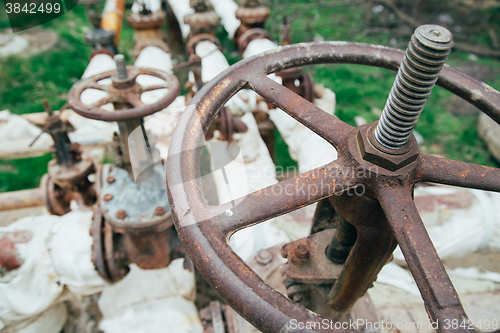 Image of Industrial tap water pipe and valve