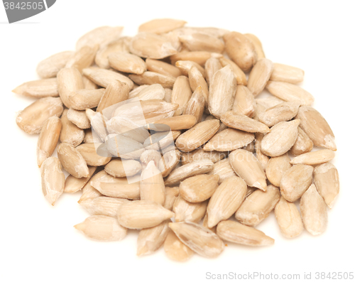 Image of peeled sunflower seeds