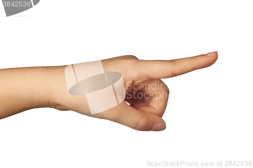 Image of Pointing a finger