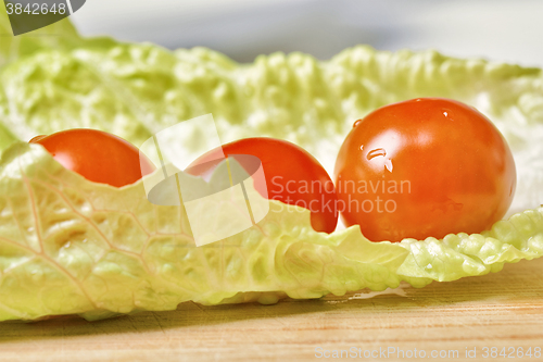 Image of  tomatoes and salad