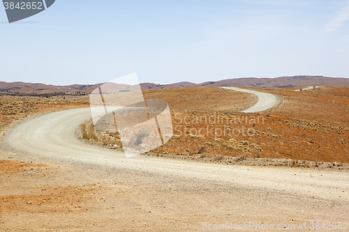 Image of desert dirt road Australia