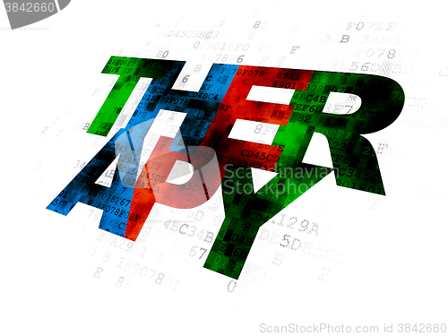 Image of Healthcare concept: Therapy on Digital background
