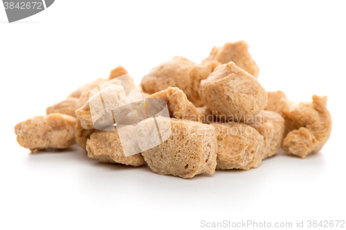 Image of Soya chunks on white