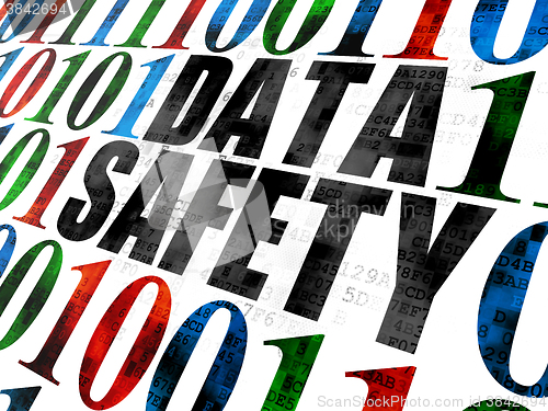 Image of Data concept: Data Safety on Digital background