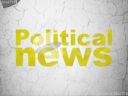 Image of News concept: Political News on wall background