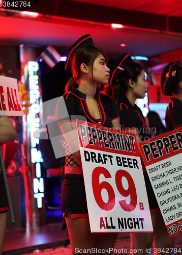 Image of Night life in Pattaya streets