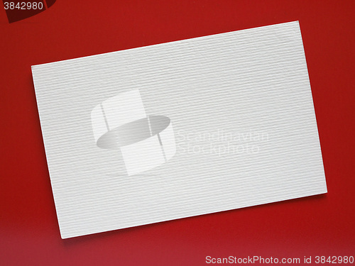 Image of Blank paper tag label