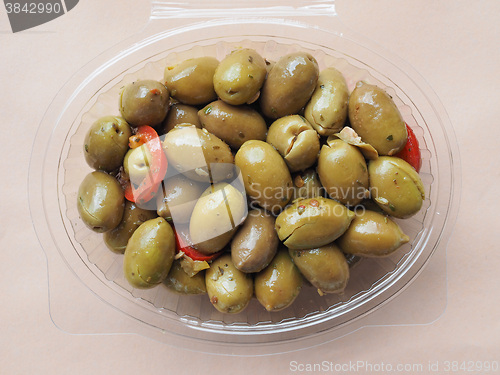 Image of Green olives vegetables