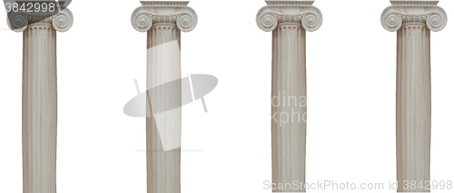 Image of Columns with Ionic capital isolated