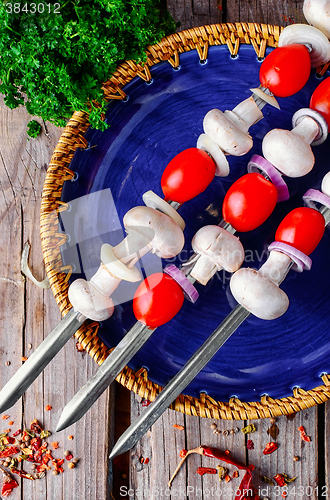 Image of Vegetables on skewers