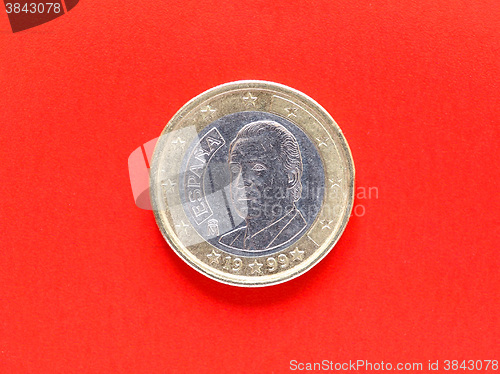 Image of One Euro coin money