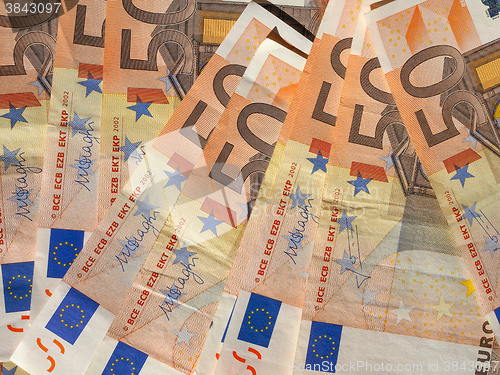 Image of Fifty Euro notes