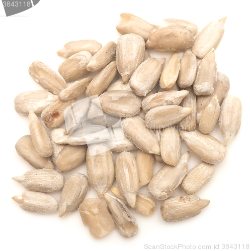 Image of peeled sunflower seeds