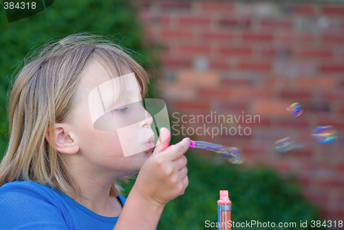 Image of blowing bubbles