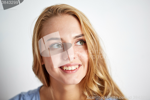 Image of happy young woman face