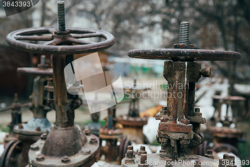 Image of Industrial tap water pipe and valve