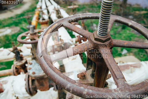 Image of Industrial tap water pipe and valve