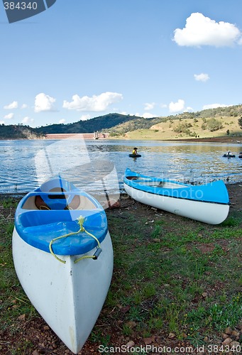 Image of canoes