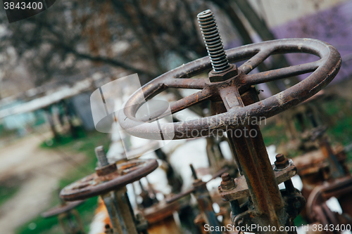 Image of Industrial tap water pipe and valve