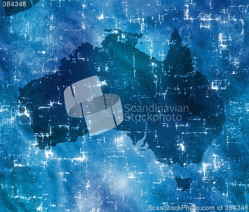 Image of high tech australia map