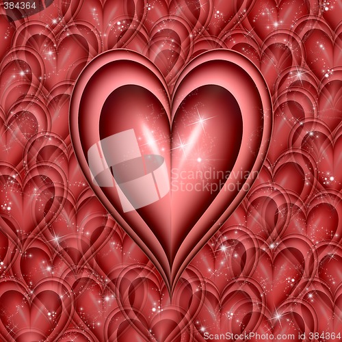 Image of twinkling heart