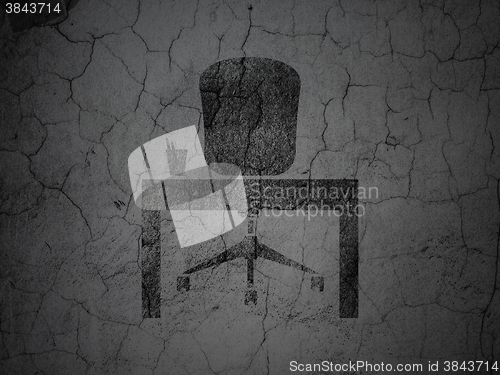 Image of Finance concept: Office on grunge wall background