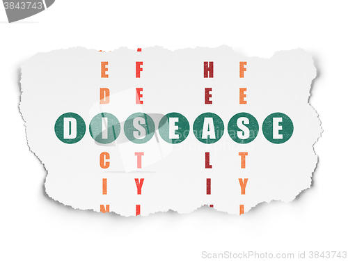 Image of Healthcare concept: Disease in Crossword Puzzle