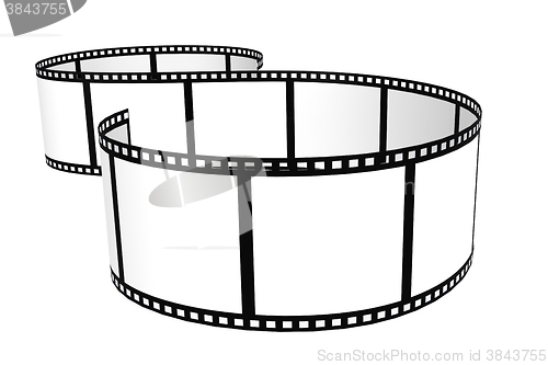 Image of Film strip isolated with white background