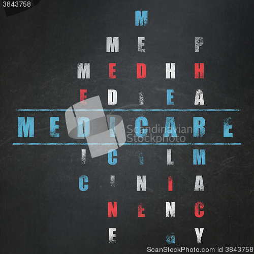 Image of Health concept: Medicare in Crossword Puzzle