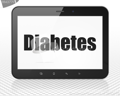 Image of Healthcare concept: Tablet Pc Computer with Diabetes on display