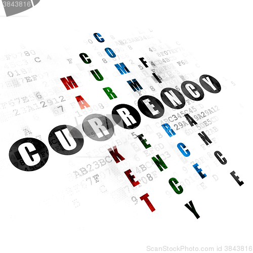 Image of Money concept: Currency in Crossword Puzzle