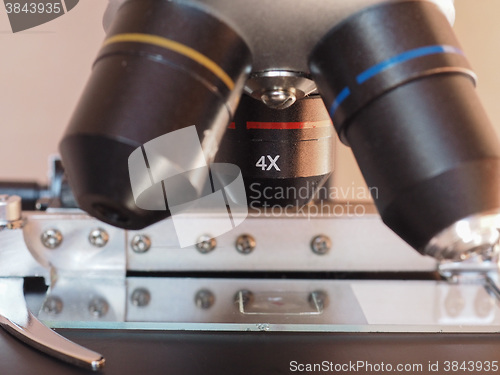 Image of Light microscope detail