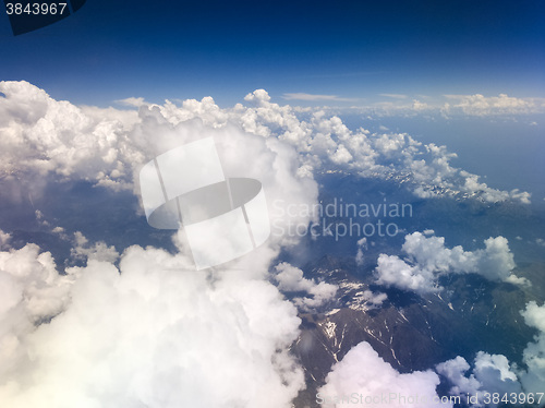Image of Clouds on Alps