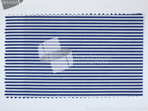 Image of Blue Striped fabric sample