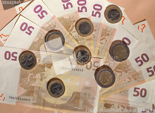 Image of Euro coins and notes