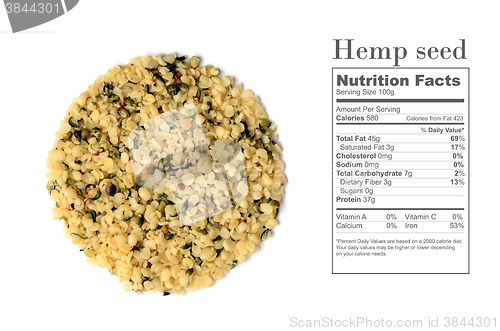 Image of shelled hemp seeds