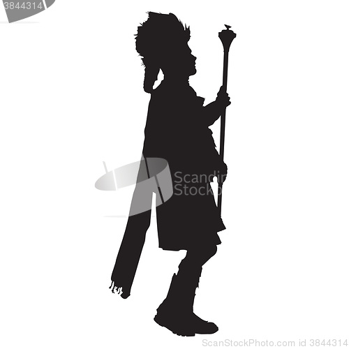 Image of Pipe Band Leader Silhouette