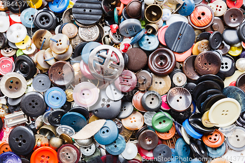 Image of group of colorful buttons 