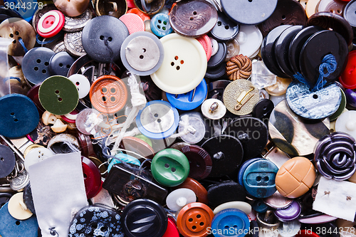 Image of group of colorful buttons 