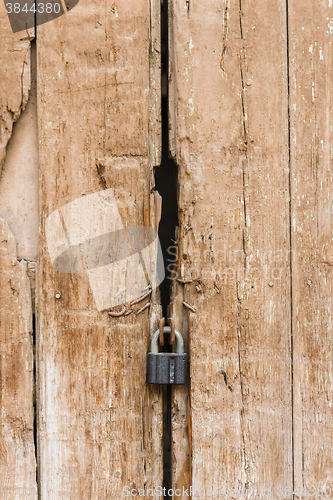 Image of old wooden gate