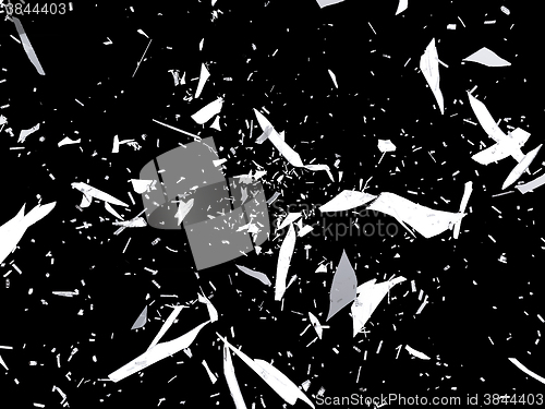 Image of Pieces of destructed or Shattered glass