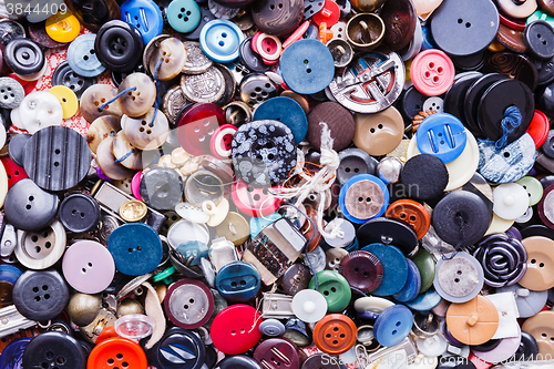 Image of group of colorful buttons 